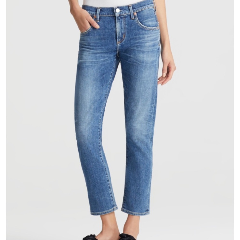 Citizens Of Humanity Elsa Mid Rise Slim Fit Crop